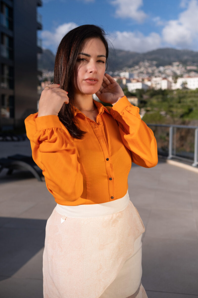 Camisa naranja